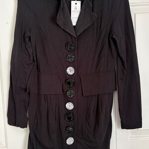 Neon Buddha black ling jacket nwt